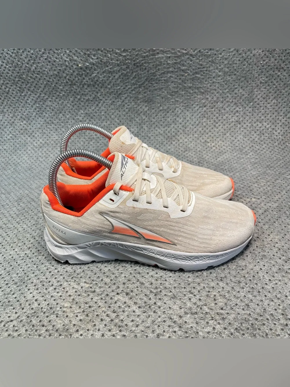 Altra Rivera Grey Orange Running Shoes Size 6 Women’s